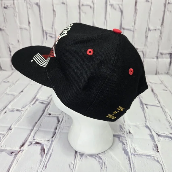 Vintage Portland Trail Blazers The Game Snapback Black Hat Adult Sz 126 Of‎ 2000